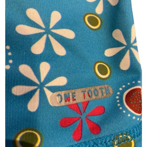 ONE TOOTH 🇨🇦 Swim Shorts Size Medium Fun Pattern Floral - Picture 10 of 15